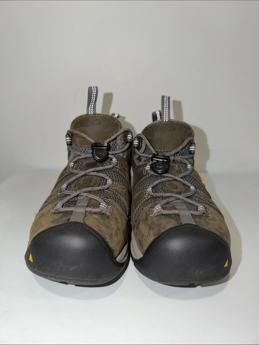 KEEN 13EE Gargoyle Navy Utility Men's Atlanta Cool II ESD Steel Toe Hiker Boots